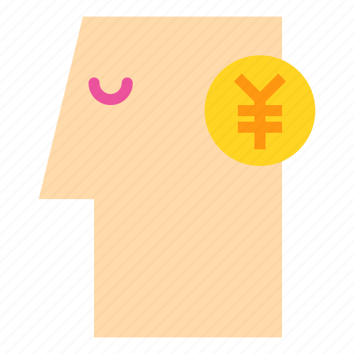 Brain, business, human, idea, mind, think, yen icon - Download on Iconfinder