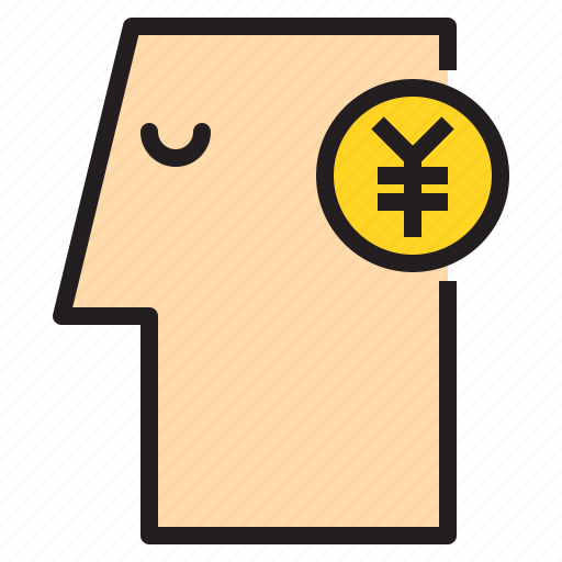 Brain, business, human, idea, mind, think, yen icon - Download on Iconfinder