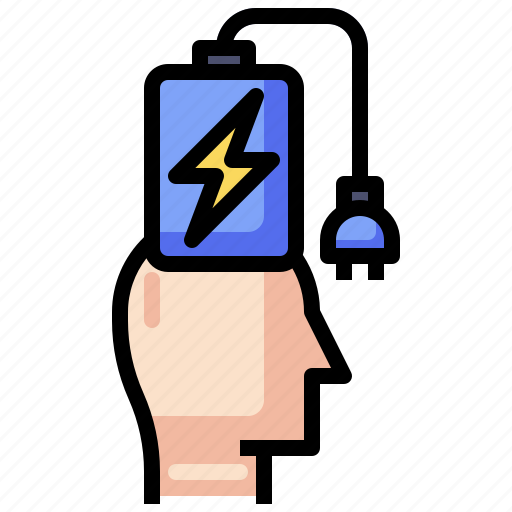 Brain, charging, creative, process, temper icon - Download on Iconfinder