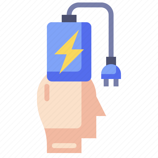 Brain, charging, creative, process, temper icon - Download on Iconfinder