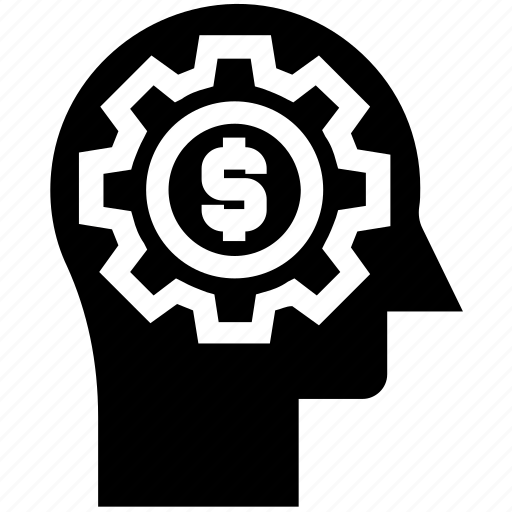 Dollar, gear, head, human head, mind, thinking icon - Download on Iconfinder