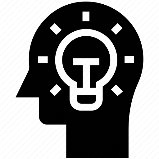 Bulb, head, human head, idea, mind, thinking icon - Download on Iconfinder