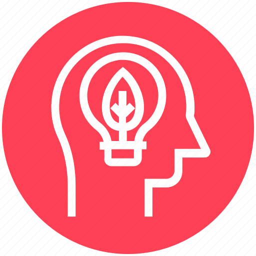 Bulb, ecology, head, human head, mind, thinking icon - Download on Iconfinder