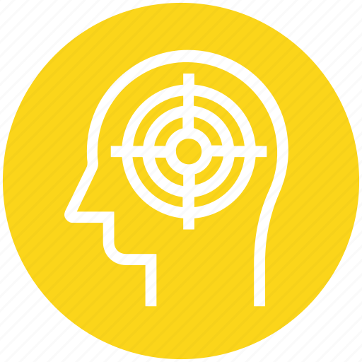 Focus, head, mind, n head, target, thinking icon - Download on Iconfinder
