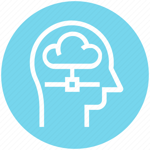 Cloud, head, human head, mind, sharing, thinking icon - Download on Iconfinder