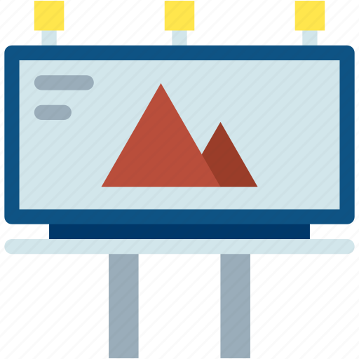 Billboard, advertising, publicity, architecture, and, city, signaling icon - Download on Iconfinder