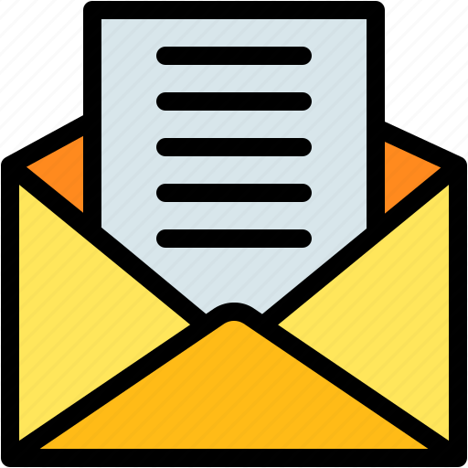 Letter, open, email, envelope, message, communications icon - Download on Iconfinder