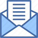 letter, open, email, envelope, message, communications