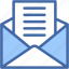 letter, open, email, envelope, message, communications 