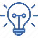 idea, light, bulb, conclusion, seo, and, web, invention