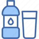 bottle, water, drink, drinking, food, and, restaurant