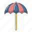 beach, cartoon, object, parasol, summer, sun, umbrella 