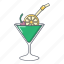 alcohol, bar, cartoon, cocktail, drink, glass, object 