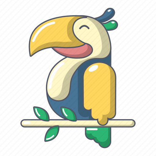 Beak, beautiful, blue, cartoon, colorful, object, parrot icon - Download on Iconfinder