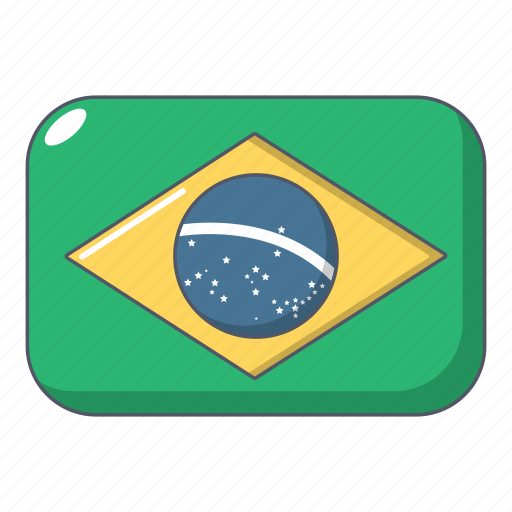 Brazil, brazilian, cartoon, country, flag, national, object icon - Download on Iconfinder