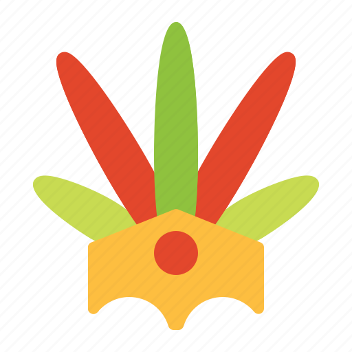 Brazilian, headdress, feathers, carnival icon - Download on Iconfinder