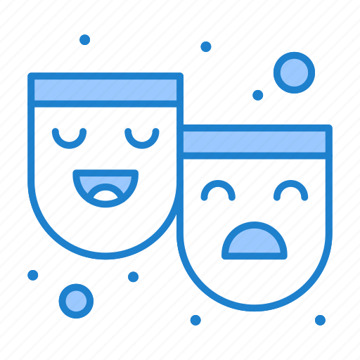 Happy, masks, roles, sad, theater icon - Download on Iconfinder