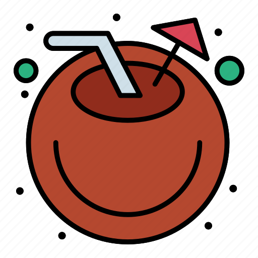 Beach, coconut, drink, juice icon - Download on Iconfinder