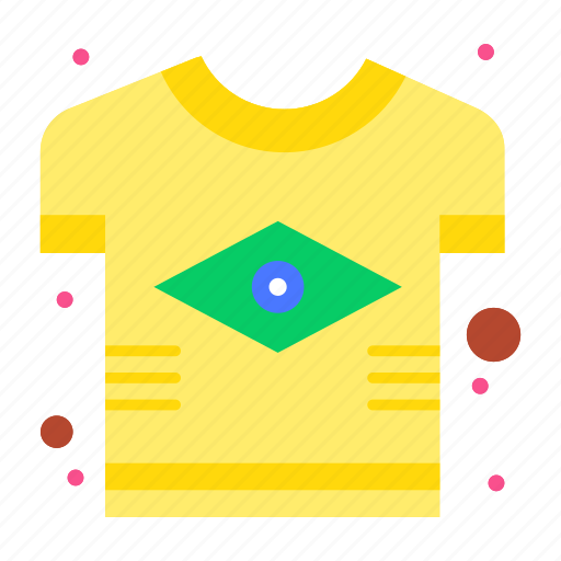 Brazil, brazilian, country, flag, tshirt icon - Download on Iconfinder