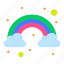 cloud, color, rainbow 