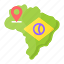 brazil, map, location, country, geography, nation, flag