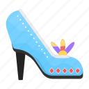 high, heels, feathers, shoe, footwear, fashion, woman