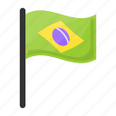 flag, brazil, country, nation, world, land, carnival