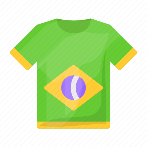 Football, brazil, soccer, sport, jersey, team, equipment icon - Download on Iconfinder