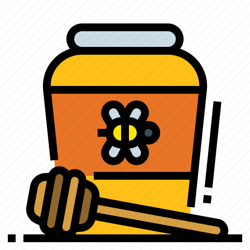 Bee, breakfast, honey, jar, sweet icon - Download on Iconfinder