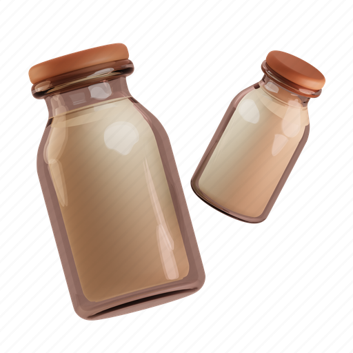 Bottle, milk, dairy, beverage, drink, water, food 3D illustration - Download on Iconfinder