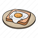 breakfast, egg, bread, cook, cooking, food, healthy, meal