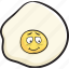 breakfast, cartoon, egg, eggs, emoji, face, smiley 