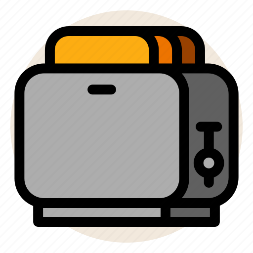 Bread, bread slice, breakfast, toast, toaster icon - Download on Iconfinder