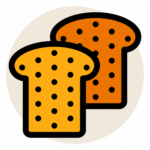 Bread, bread slice, breakfast, toast, wholegrain icon - Download on Iconfinder
