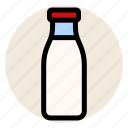 bottle, breakfast, dairy, milk, milk bottle