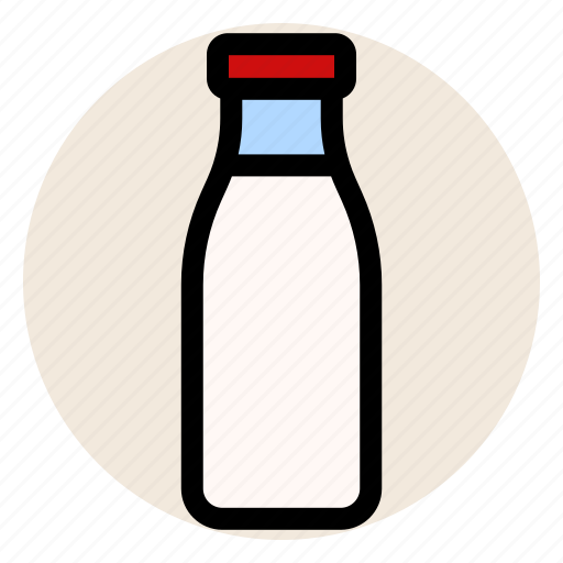 Bottle, breakfast, dairy, milk, milk bottle icon - Download on Iconfinder