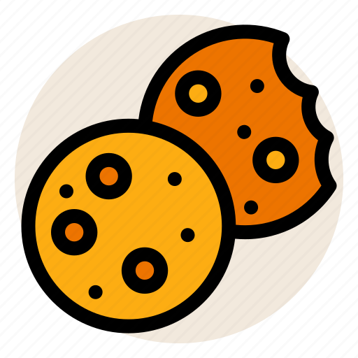 Bite, breakfast, chocolate, chocolate chips, cookies icon - Download on Iconfinder