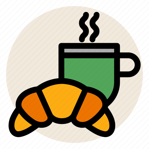 Bakery, breakfast, coffee, croissant, morning icon - Download on Iconfinder