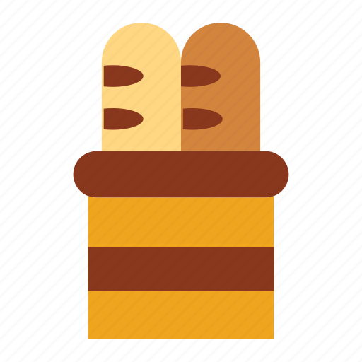 Bread, breakfast, carbohydrates, desserts, foods, staple, wheat icon - Download on Iconfinder