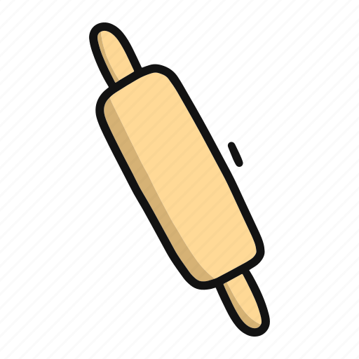 Breakfast, cooking, cute, drink, eat, food, rollingpin icon - Download on Iconfinder