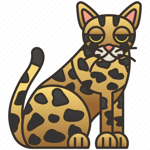 Cat, feline, hybrid, safari, spotted icon - Download on Iconfinder