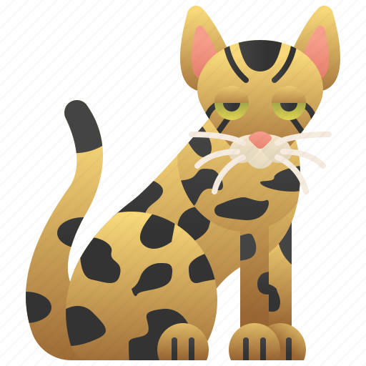 Ashera, cat, hybrid, pedigree, savannah icon - Download on Iconfinder