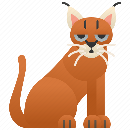African, caracal, cat, feline, wild icon - Download on Iconfinder