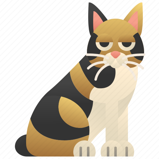 Cat, cute, cymric, longhair, manx icon - Download on Iconfinder