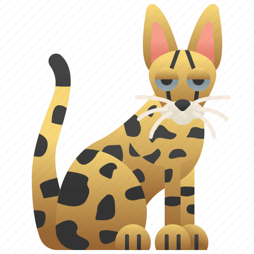 Cat, hunter, pet, playful, savannah icon - Download on Iconfinder