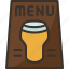 beer, menu, alcohol, drink, restaurant 