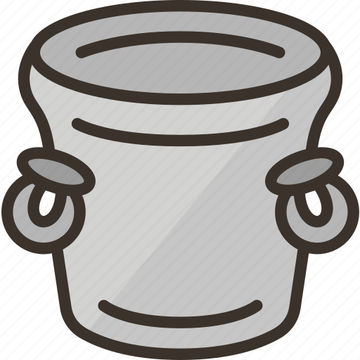 Bucket, metal, cooler, storage, carry icon - Download on Iconfinder