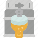 beer, draught, tap, serving, brewery