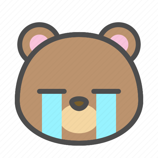 Avatar, bear, cry, cute, face icon - Download on Iconfinder