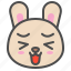 animal, avatar, bunny, cute, emoji, happy, rabbit 